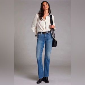 Mother The Weekender Flare Jeans Size 28 PROFESSIONALLY TAKEN UP A FEW INCHES